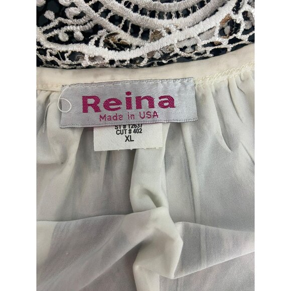 Reina Peacock & Animal Print Sleeveless Cardigan‎ Open Knit Detail Size Large - Picture 11 of 13